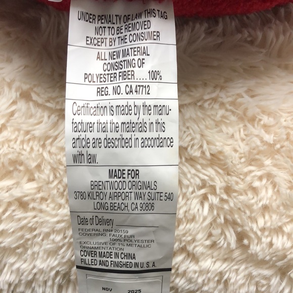 Peppermint Candy Cane Swirl Pillow - Picture 5 of 9